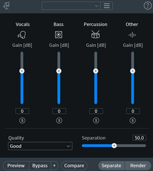 iZotope RX Music Rebalance